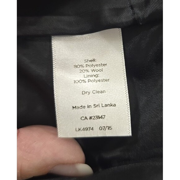 Classic Wool Blend Plaid Mini Skirt Womens 6P Blue Black Academia Tartan Preppy - Picture 7 of 8